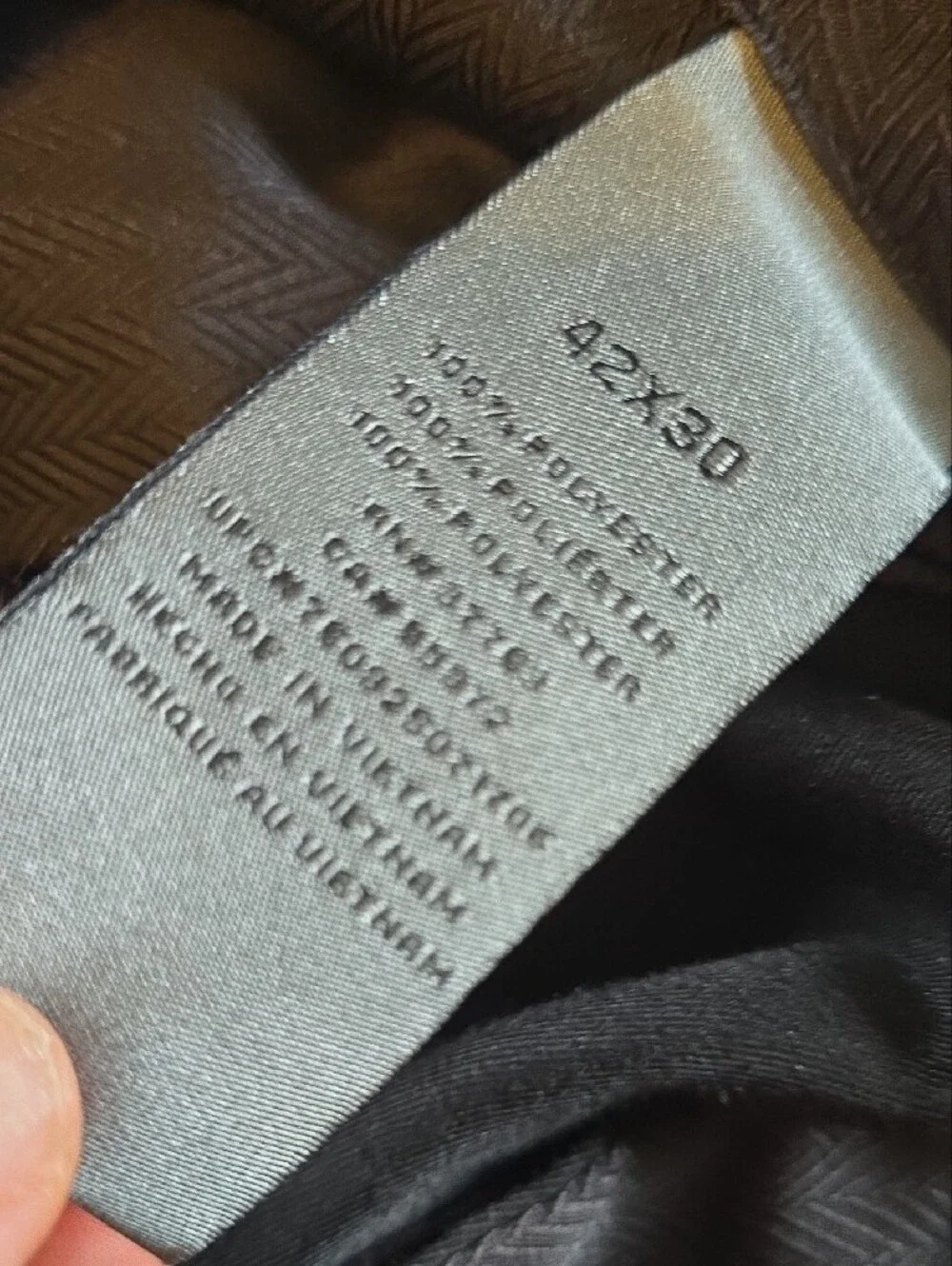 Savane Black Men's Dress Trousers